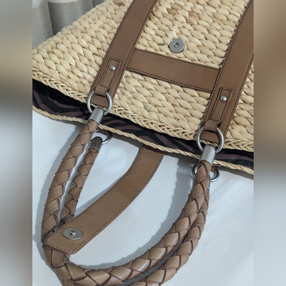 Kate Landry Handbag/ Shoulder Purse 100% Cellulose Fiber. GUC - Picture 9 of 10